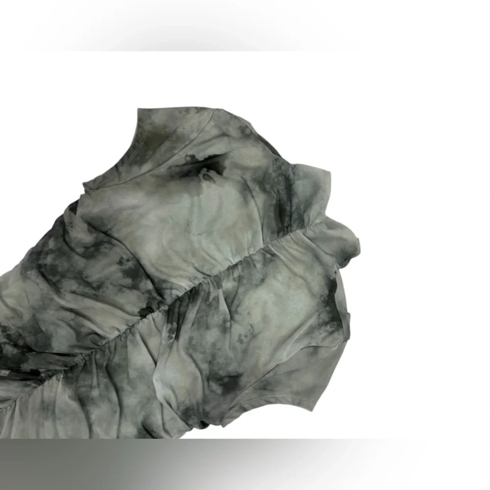 ZARA Ruched Mesh Tie-Dye Top - Picture 4 of 4